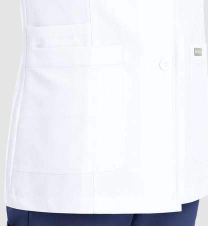 Cleveland Clinic Momentum Lab Coats 5073 Women's Consultation Lab Coat White