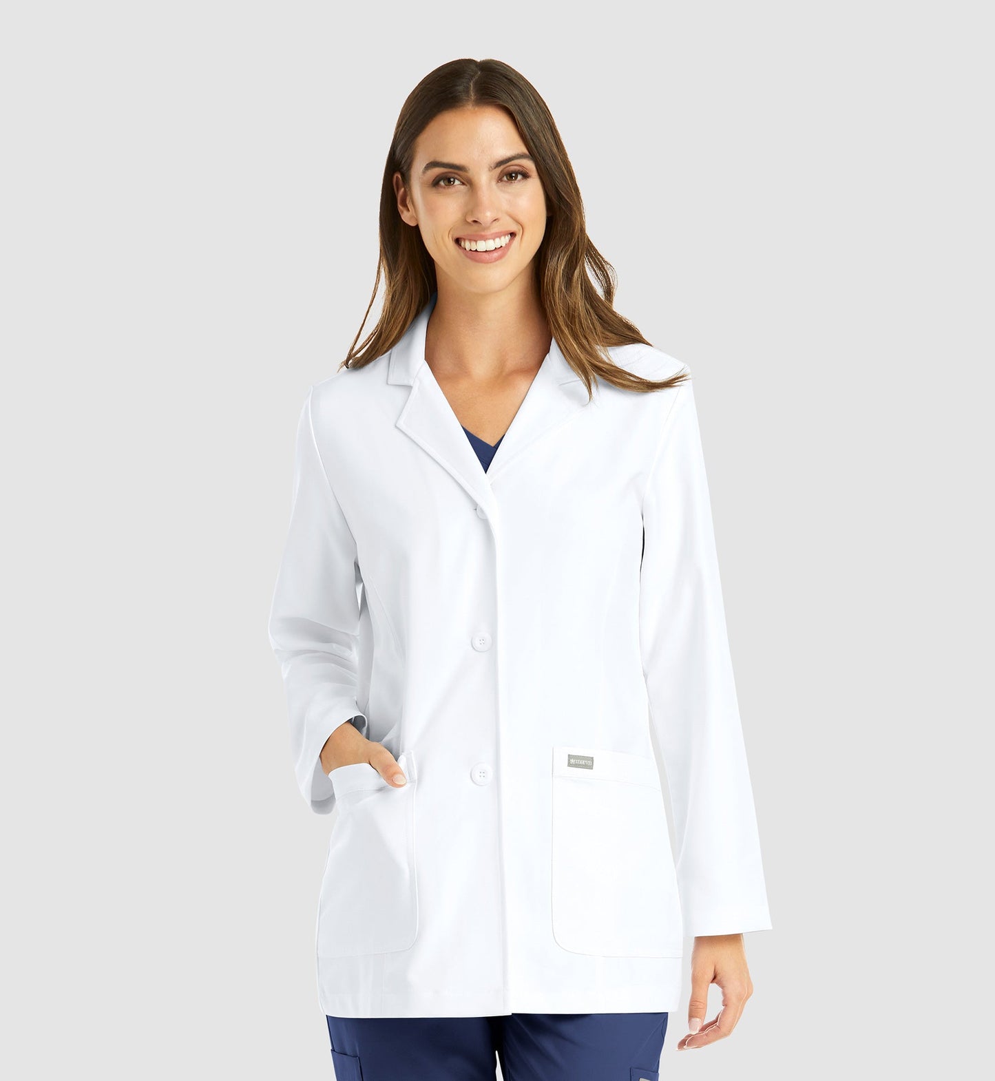 Cleveland Clinic Momentum Lab Coats 5073 Women's Consultation Lab Coat White