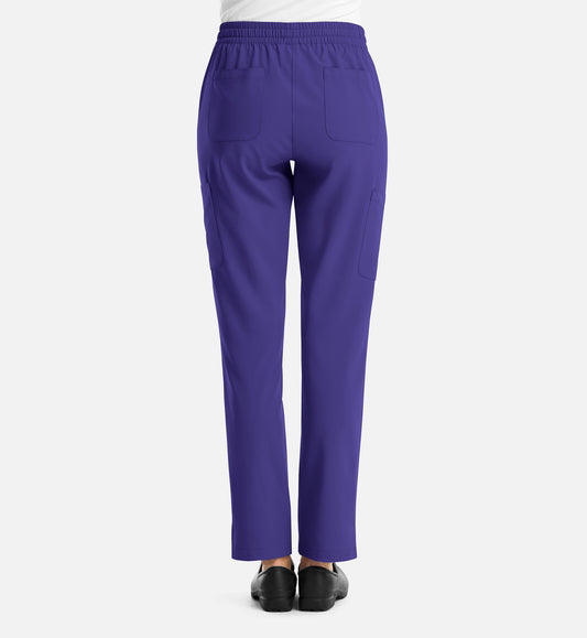 Momentum 5091 Womens Full Elastic Pull on Pant Grape