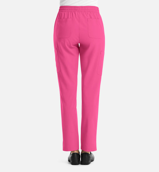 Momentum 5091 Womens Full Elastic Pull on Pant Hot Pink