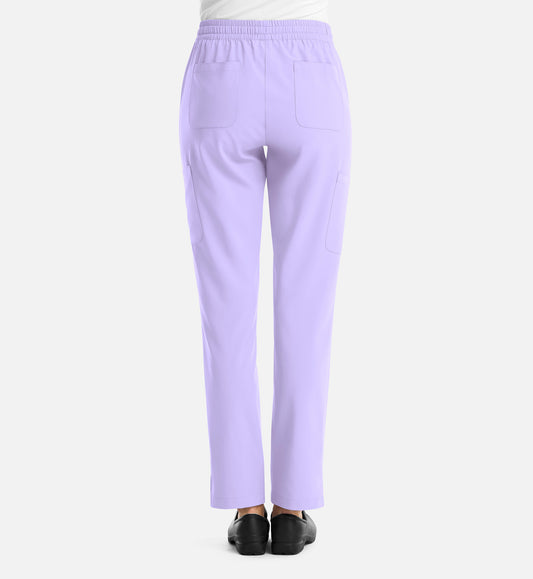 Momentum 5091 Womens Full Elastic Pull on Pant Lavender