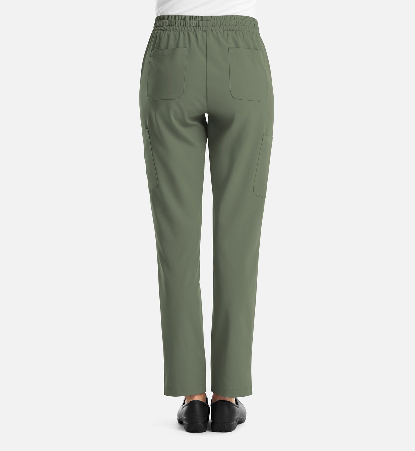 Momentum 5091 Womens Full Elastic Pull on Pant Olive