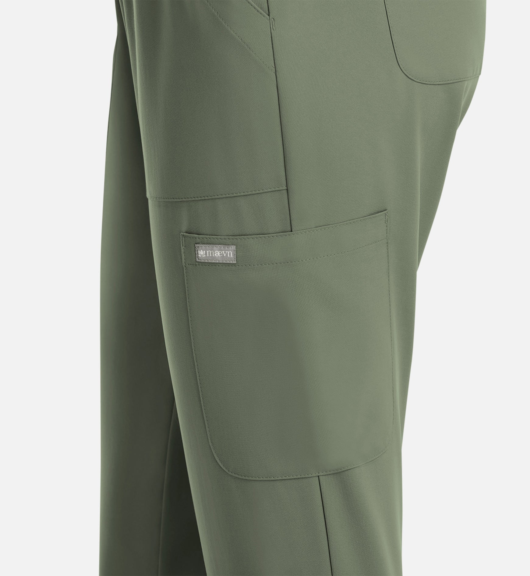 Momentum 5091 Womens Full Elastic Pull on Pant Olive