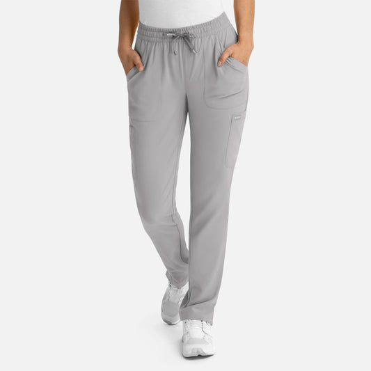 Momentum 5091 Womens Full Elastic Pull on Pant Quiet Grey