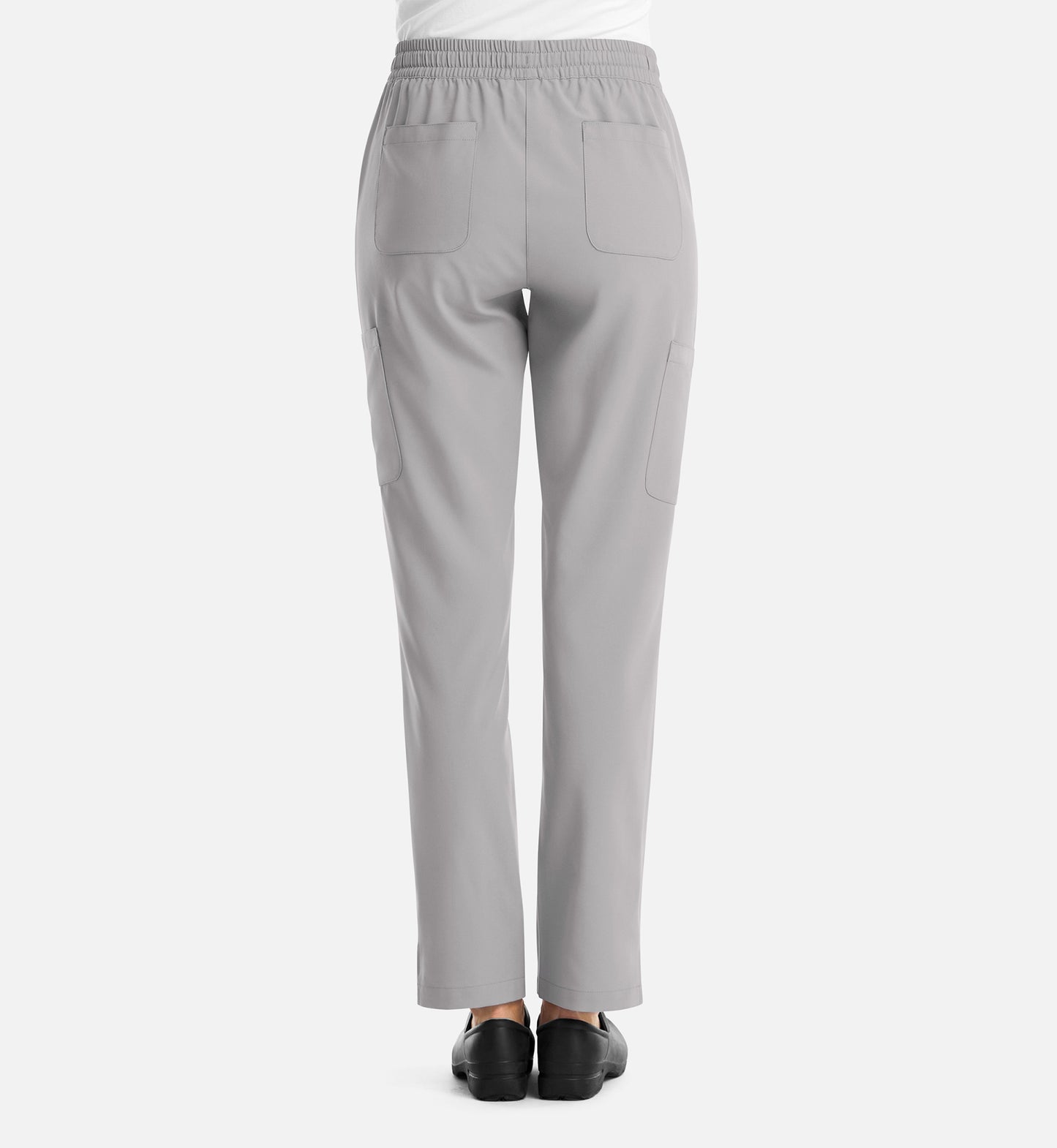 Momentum 5091 Womens Full Elastic Pull on Pant Quiet Grey