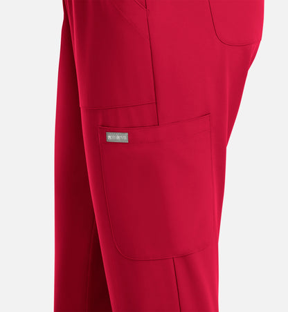 Momentum 5091 Womens Full Elastic Pull on Pant Red