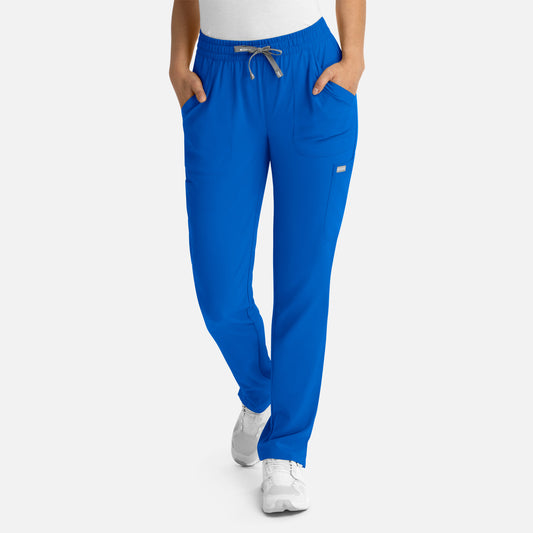 Momentum 5091 Womens Full Elastic Pull on Pant Royal Blue