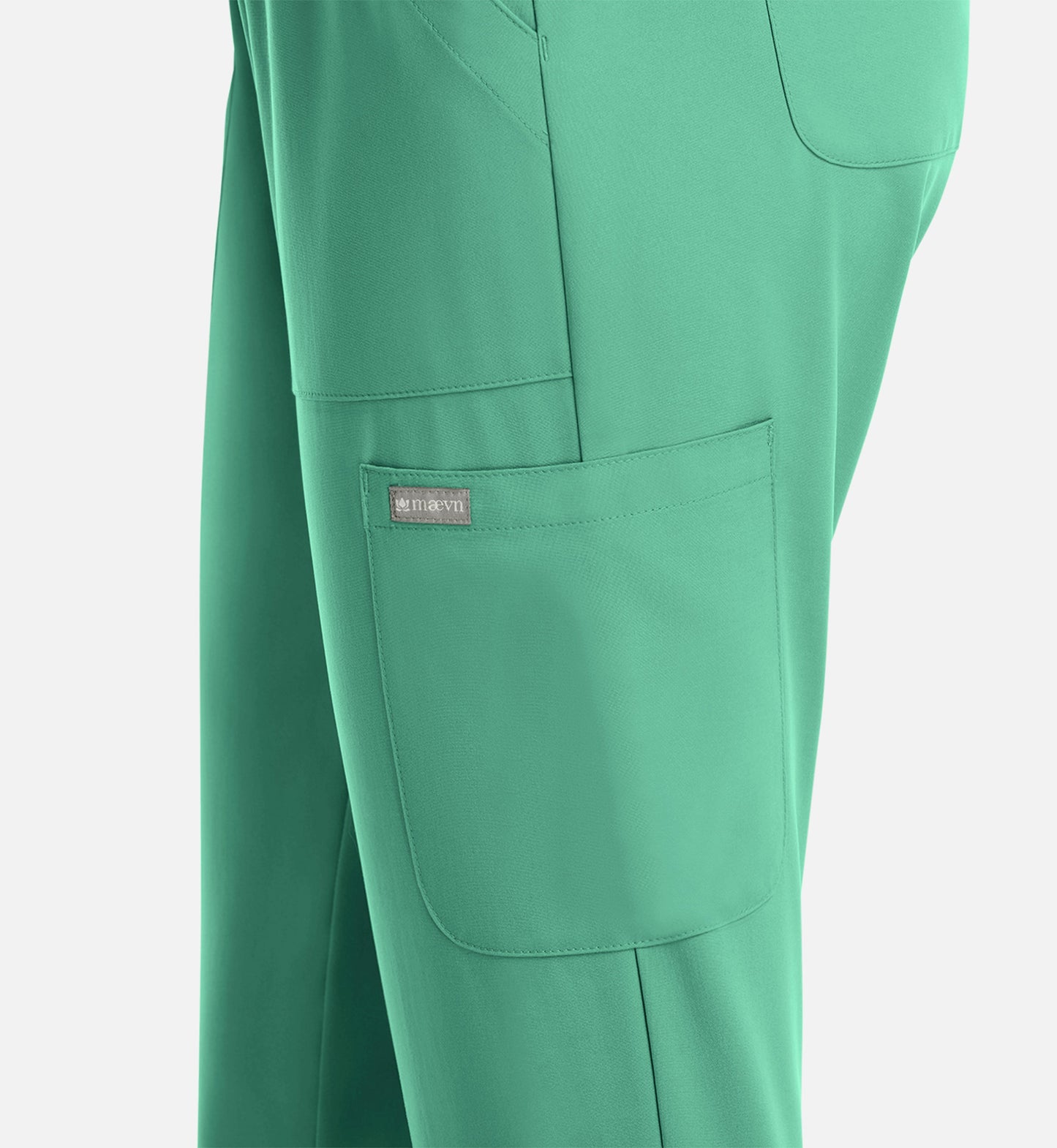 Momentum 5091 Womens Full Elastic Pull on Pant Surgical Green