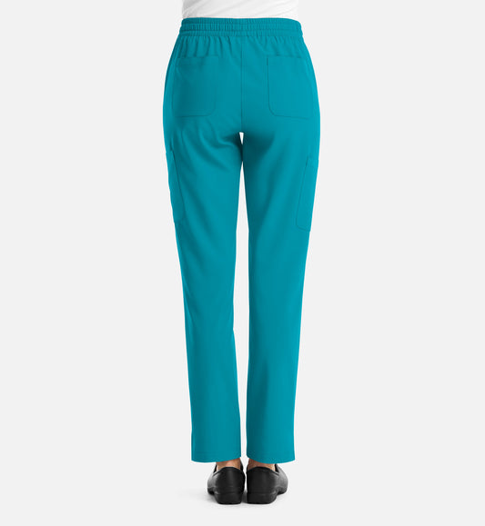 Momentum 5091 Womens Full Elastic Pull on Pant Teal