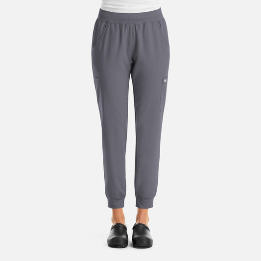 Momentum 5092 Women’s Yoga Waist Jogger Pewter