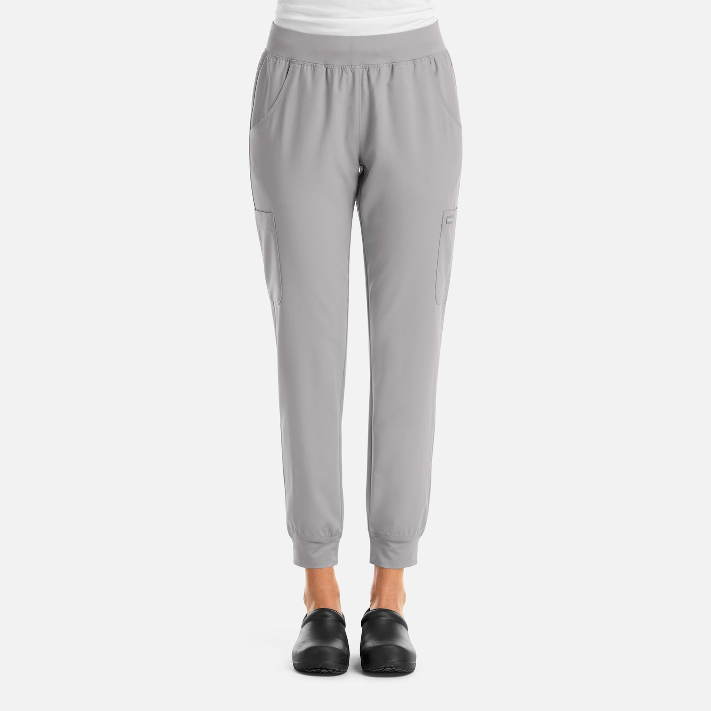 Momentum 5092 Women’s Yoga Waist Jogger Quiet Grey