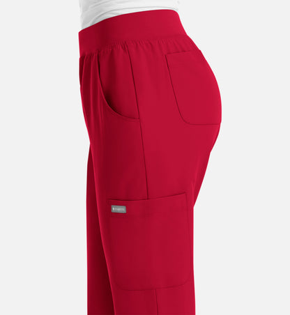 Momentum 5092 Women’s Yoga Waist Jogger Red