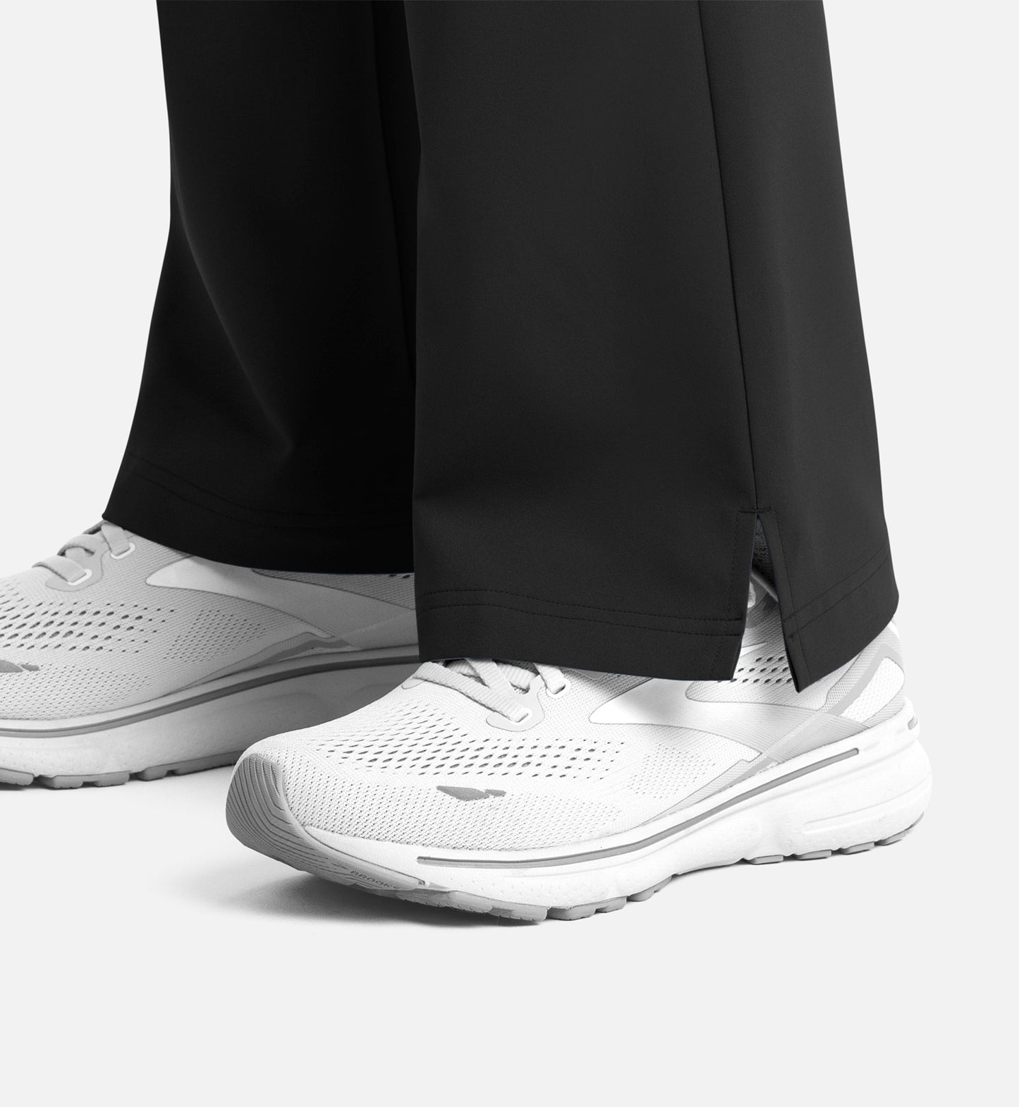 Momentum 5093 Women's Full Elastic Band Flare Leg Pants Black