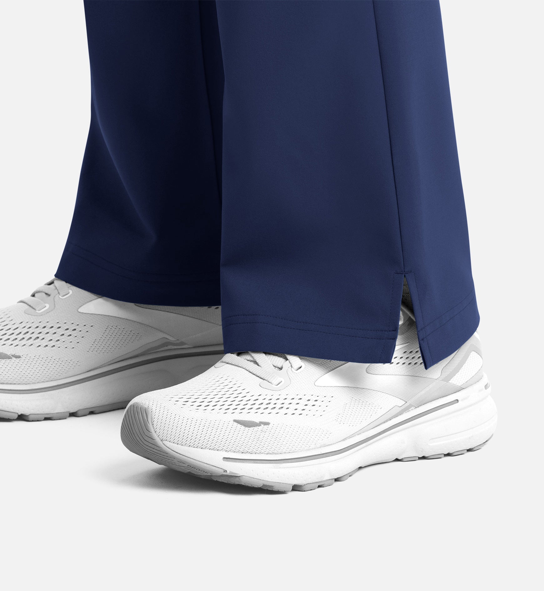 Momentum 5093 Women's Full Elastic Band Flare Leg Pants Navy