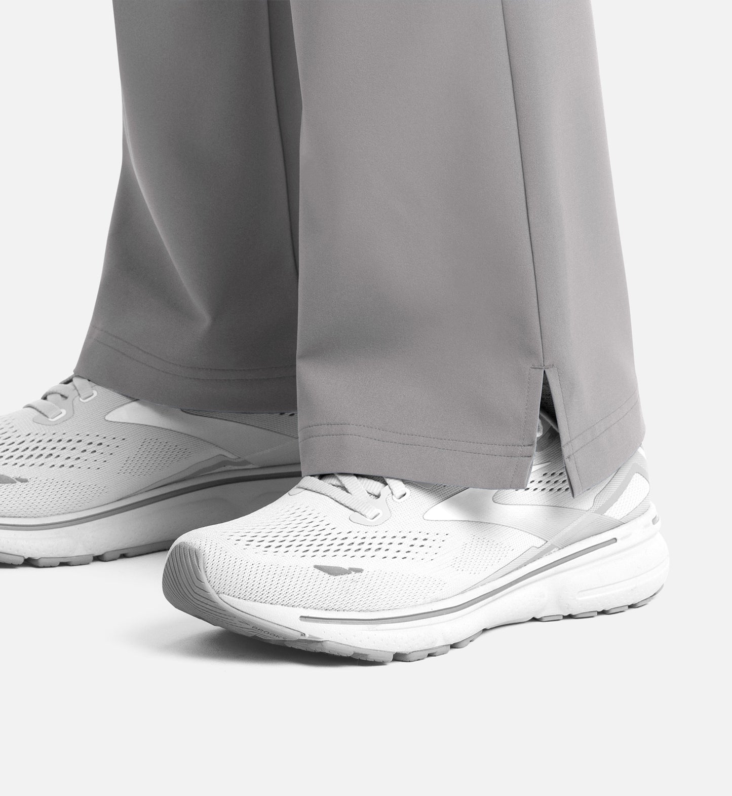 Momentum 5093 Women’s Full Elastic Band Flare Leg Pant Quiet Grey