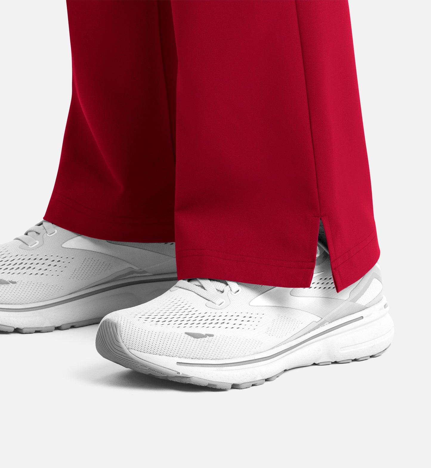 Momentum 5093 Women’s Full Elastic Band Flare Leg Pant Red