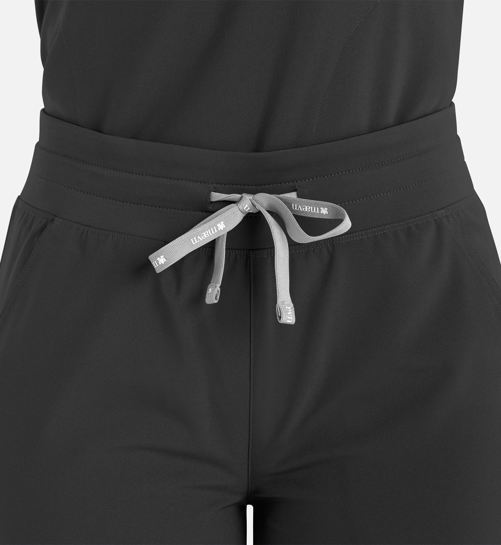 Momentum 5094 Women’s High Waist Full Elastic Wide Leg Pant Black