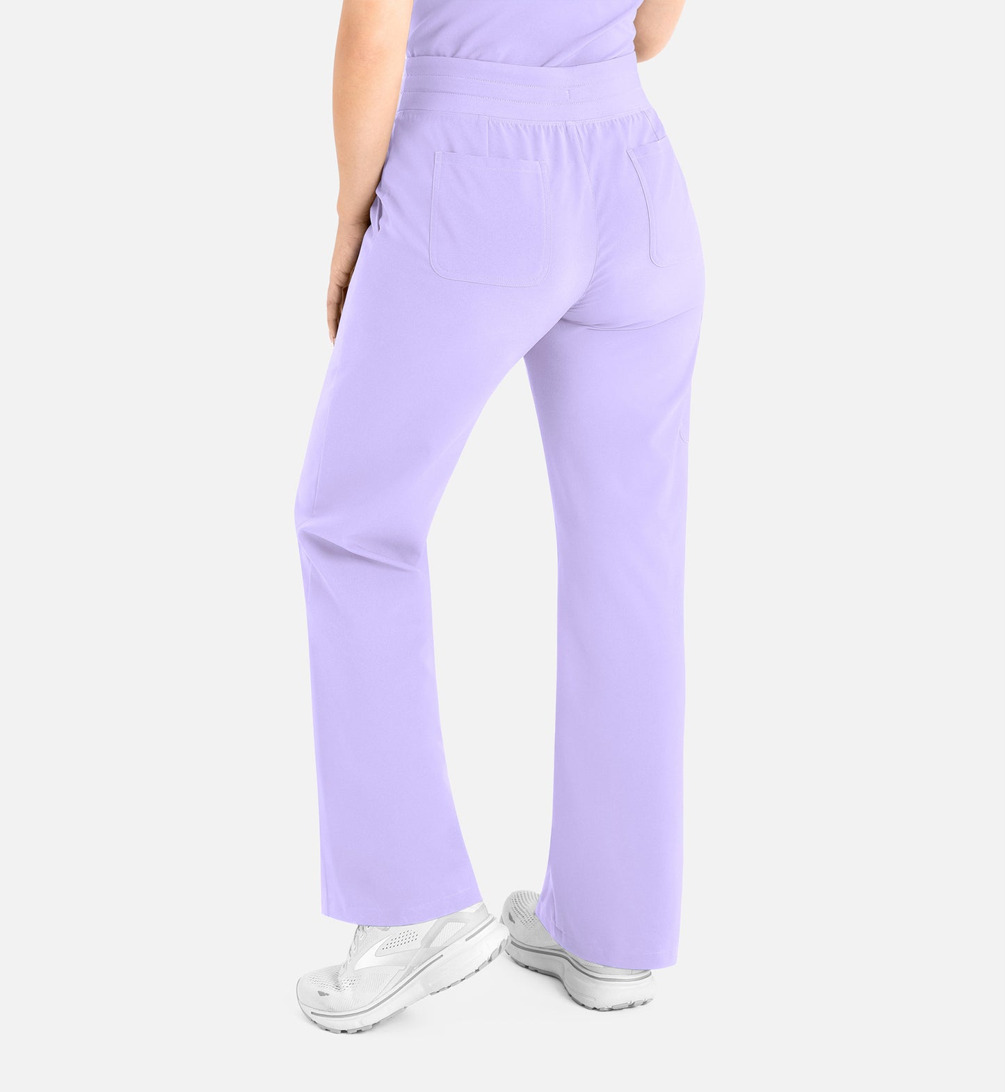 Momentum 5094 Women’s High Waist Full Elastic Wide Leg Pant Lavender