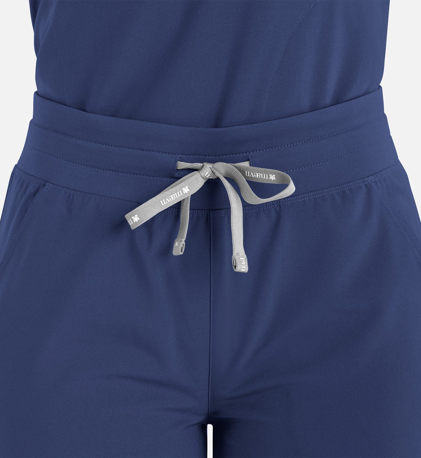 Momentum 5094 Women’s High Waist Full Elastic Wide Leg Pant Navy