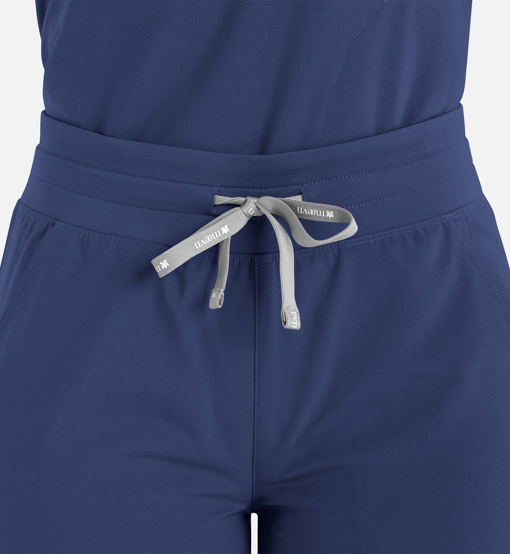 Momentum 5094 Women’s High Waist Full Elastic Wide Leg Pant Navy