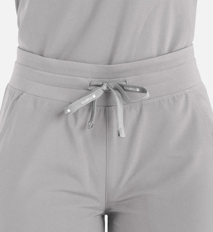 Momentum 5094 Women’s High Waist Full Elastic Wide Leg Pant Quiet Grey