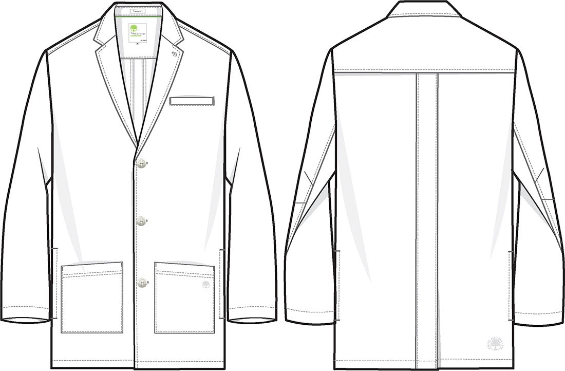 White Coat 5100 Men's Logan Labcoat White