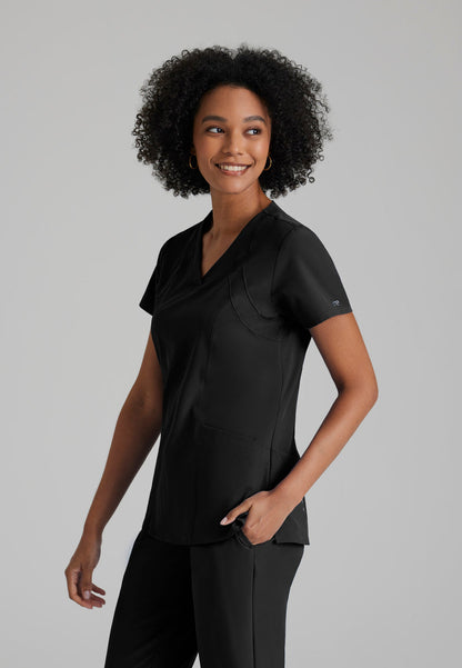 Barco One 5105 Racer Scrub Top Black