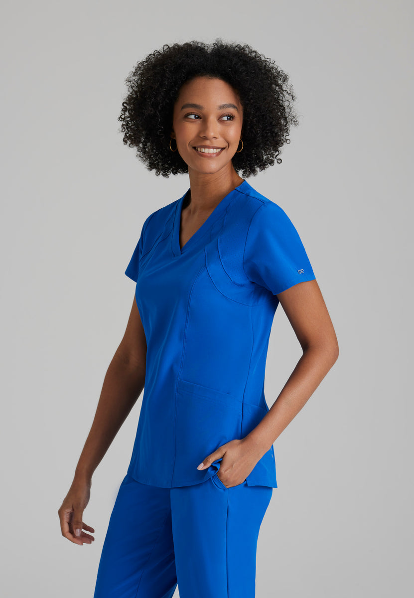 Barco One 5105 Racer Scrub Top New Royal