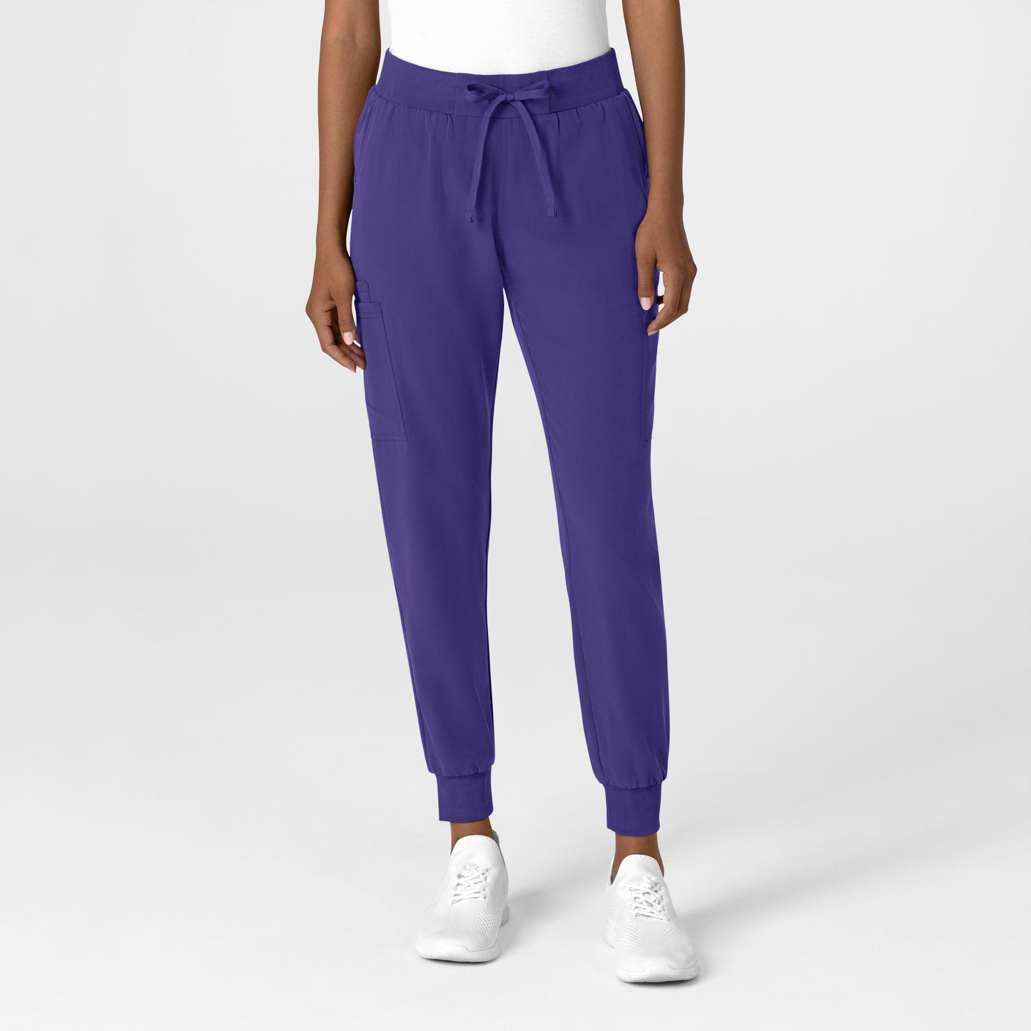 Nova 5132 Jogger Utility Scrub Pants Grape Model Image Front | Wink