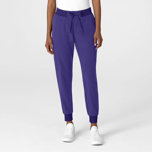 Nova 5132 Jogger Utility Scrub Pant Grape Model Image Front | Wink