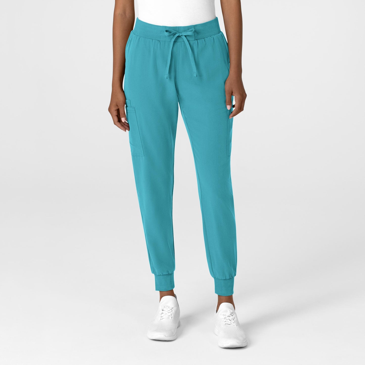 Nova 5132 Jogger Utility Scrub Pant Teal Blue Model Image Front | Wink