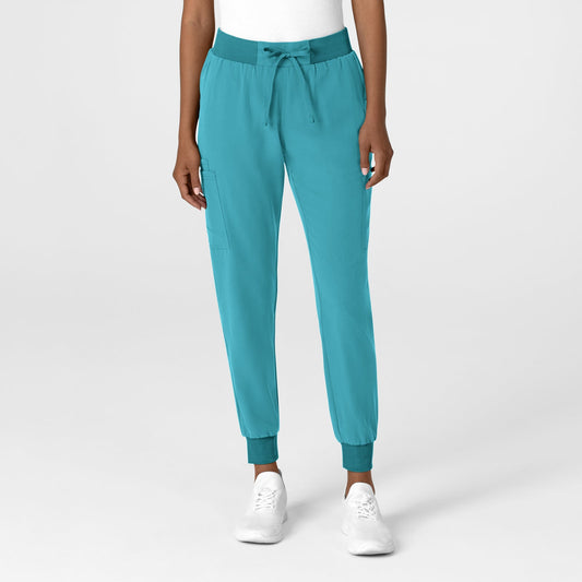 Nova 5132 Jogger Utility Scrub Pant Teal Blue Model Image Front | Wink