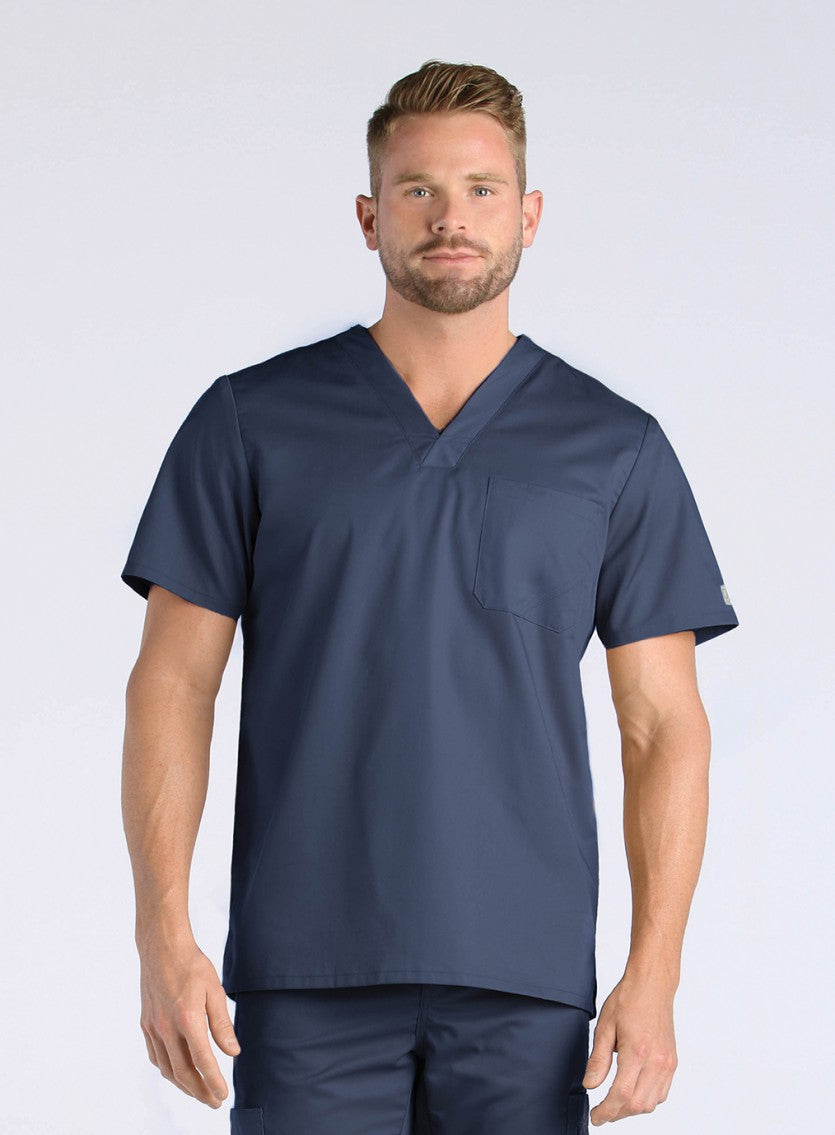 EON 5208 Men’s One Chest Pocket V-Neck Top True Navy