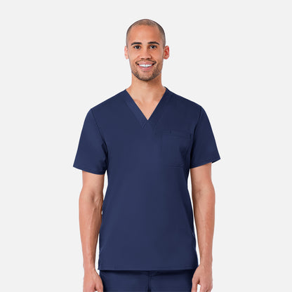 EON 5208 Men's One Chest Pocket V-Neck Top True Navy