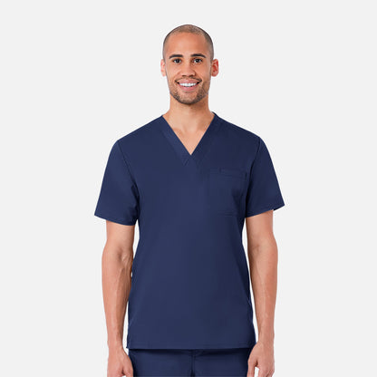 EON 5208 Men's One Chest Pocket V-Neck Top True Navy