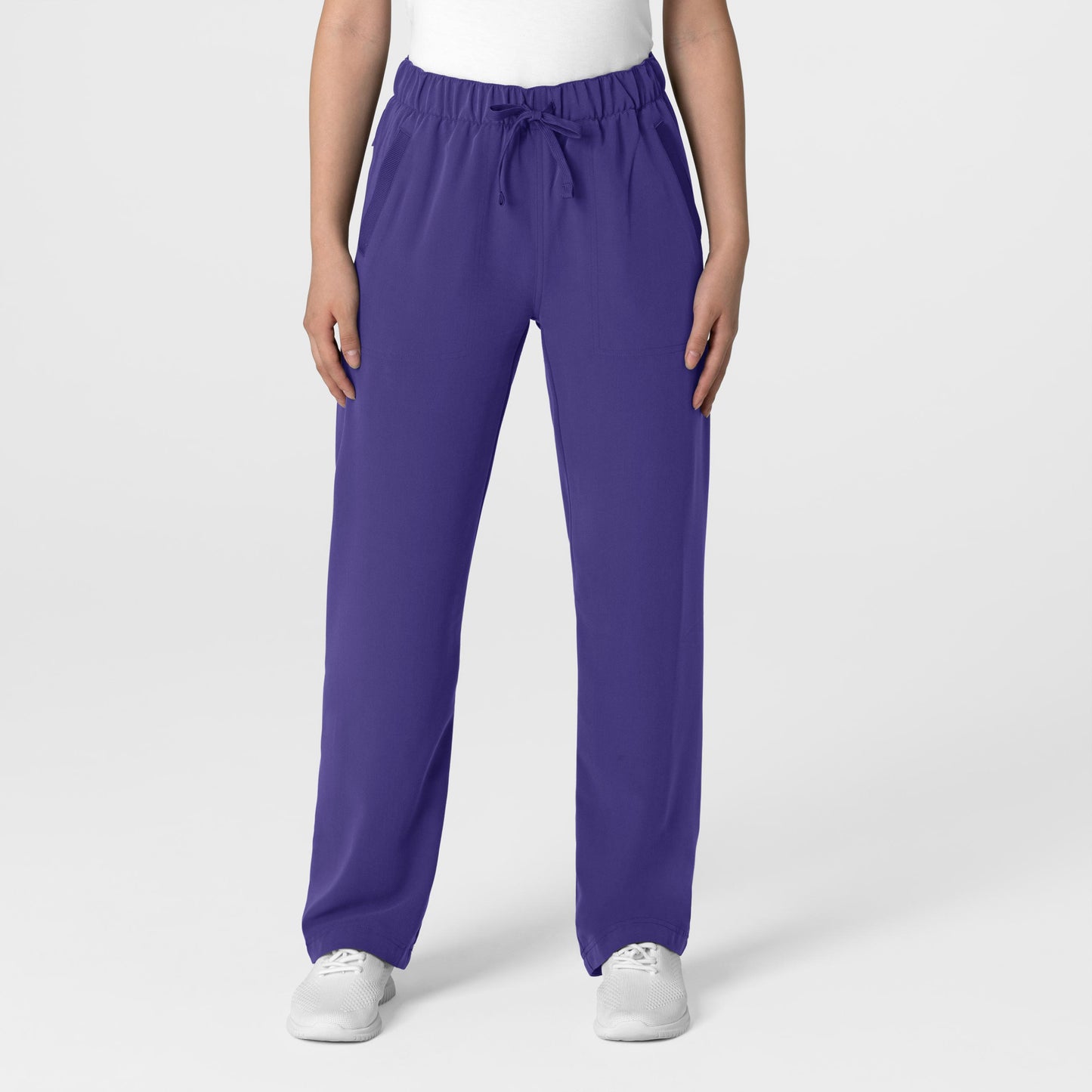 Nova 5232 Stovepipe High-Low Hem Scrub Pant Grape Model Image Front | Wink