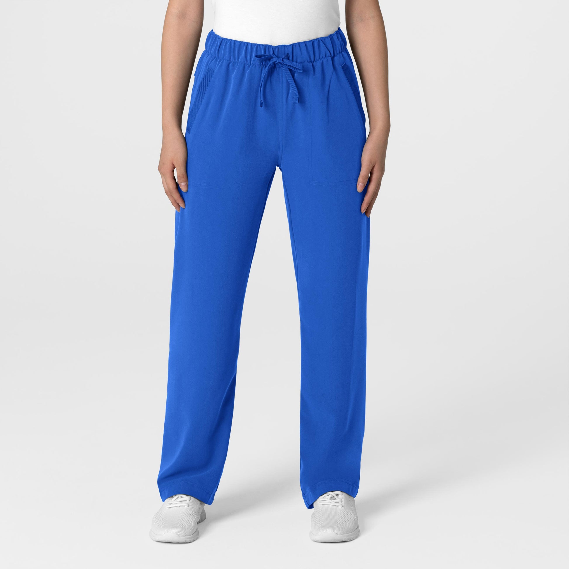 Nova 5232 Stovepipe High-Low Hem Scrub Pants Royal Model Image Front | Wink