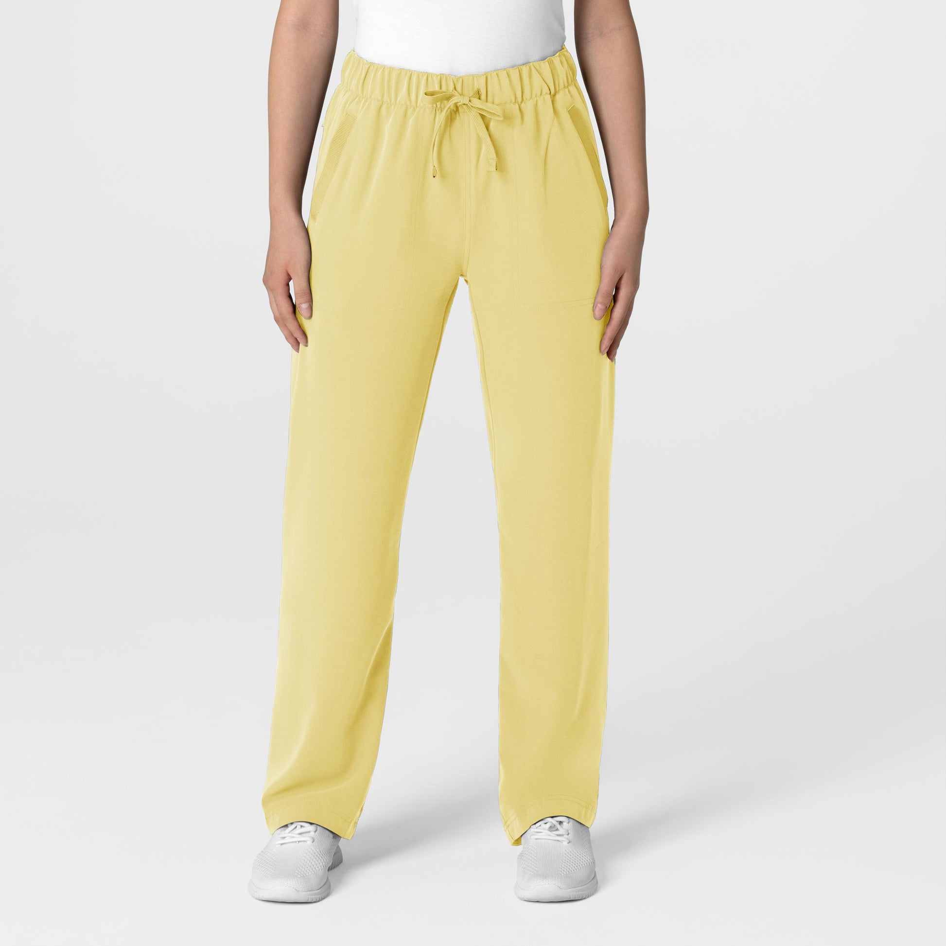 Nova 5232 Stovepipe High-Low Hem Scrub Pants Sunshine Yellow Model Image Front | Wink