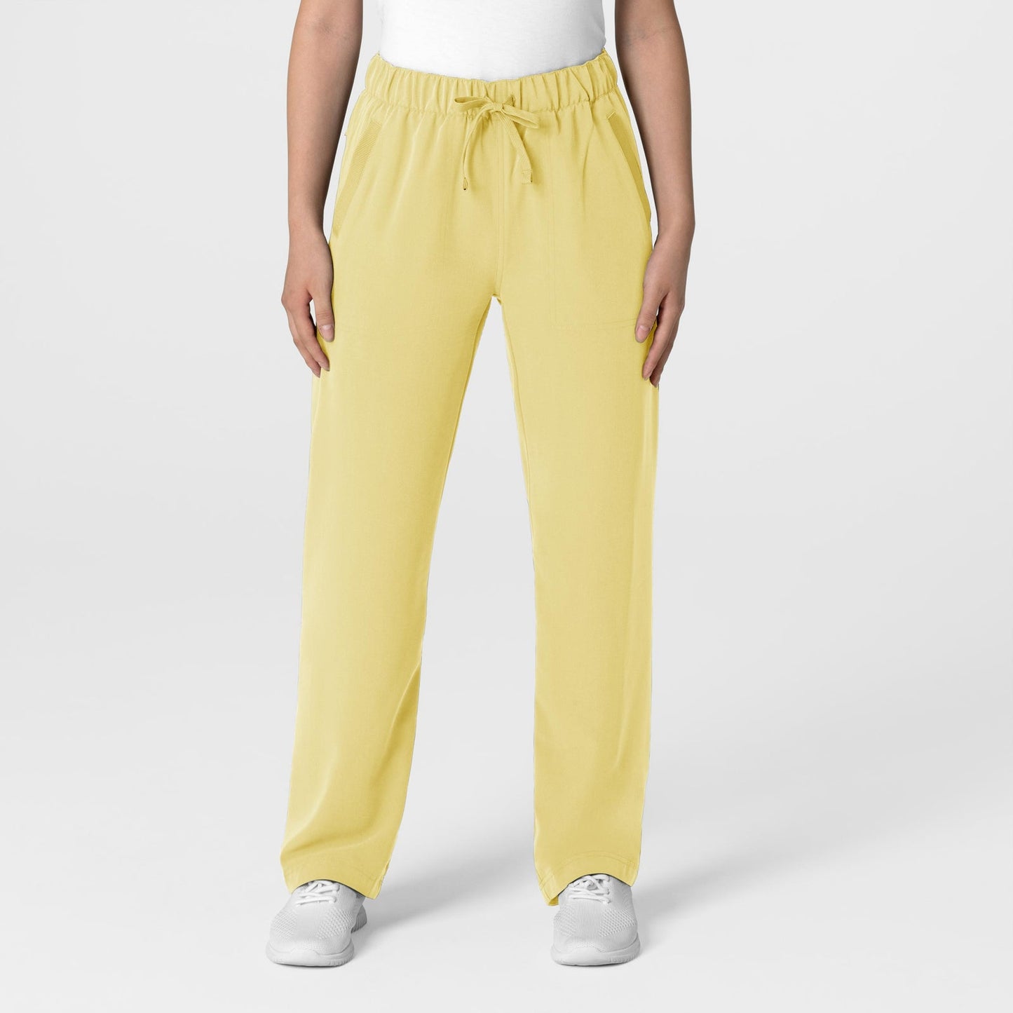 Nova 5232 Stovepipe High-Low Hem Scrub Pant Sunshine Yellow Model Image Front | Wink