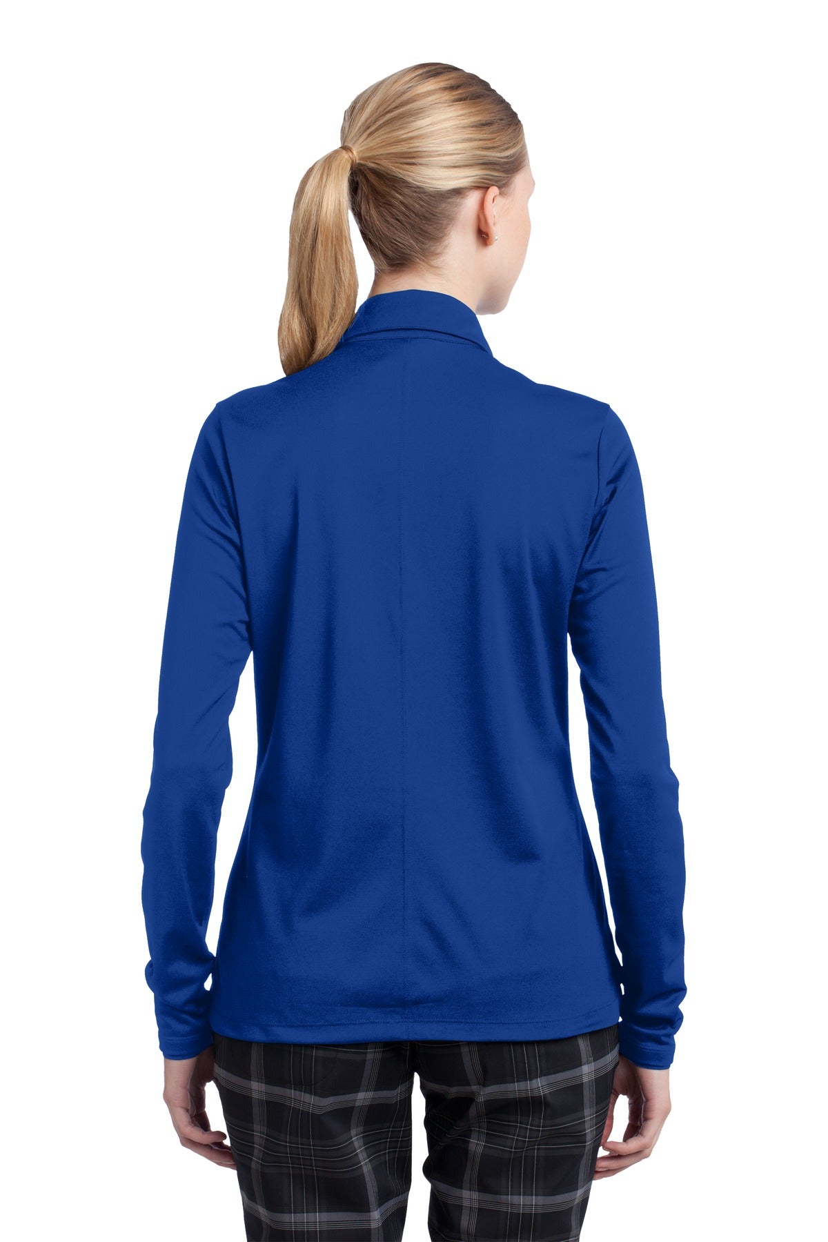 Nike Women's Long Sleeve Dri-FIT Stretch Tech Polo. 545322 Blue Sapphire