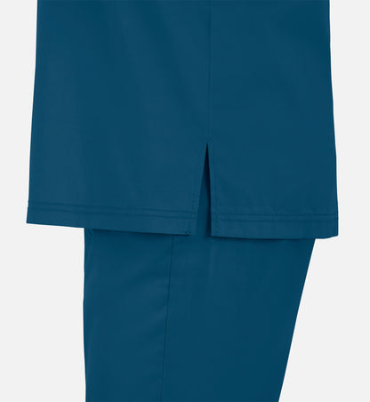 Matrix Mens 5501 Men’s Tuckable V-Neck Top Caribbean Blue