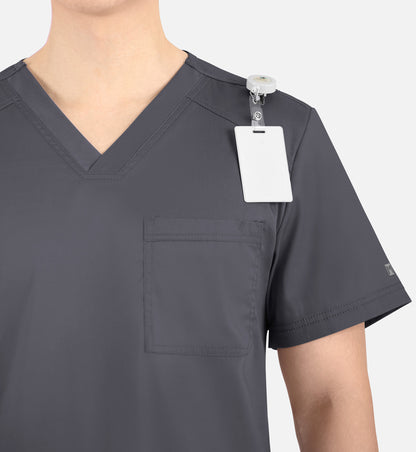 Matrix Mens 5501 Men’s Tuckable V-Neck Top Pewter