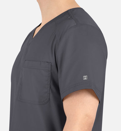 Matrix Mens 5501 Men’s Tuckable V-Neck Top Pewter