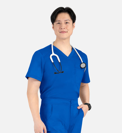 Matrix Mens 5501 Men’s Tuckable V-Neck Top Royal Blue