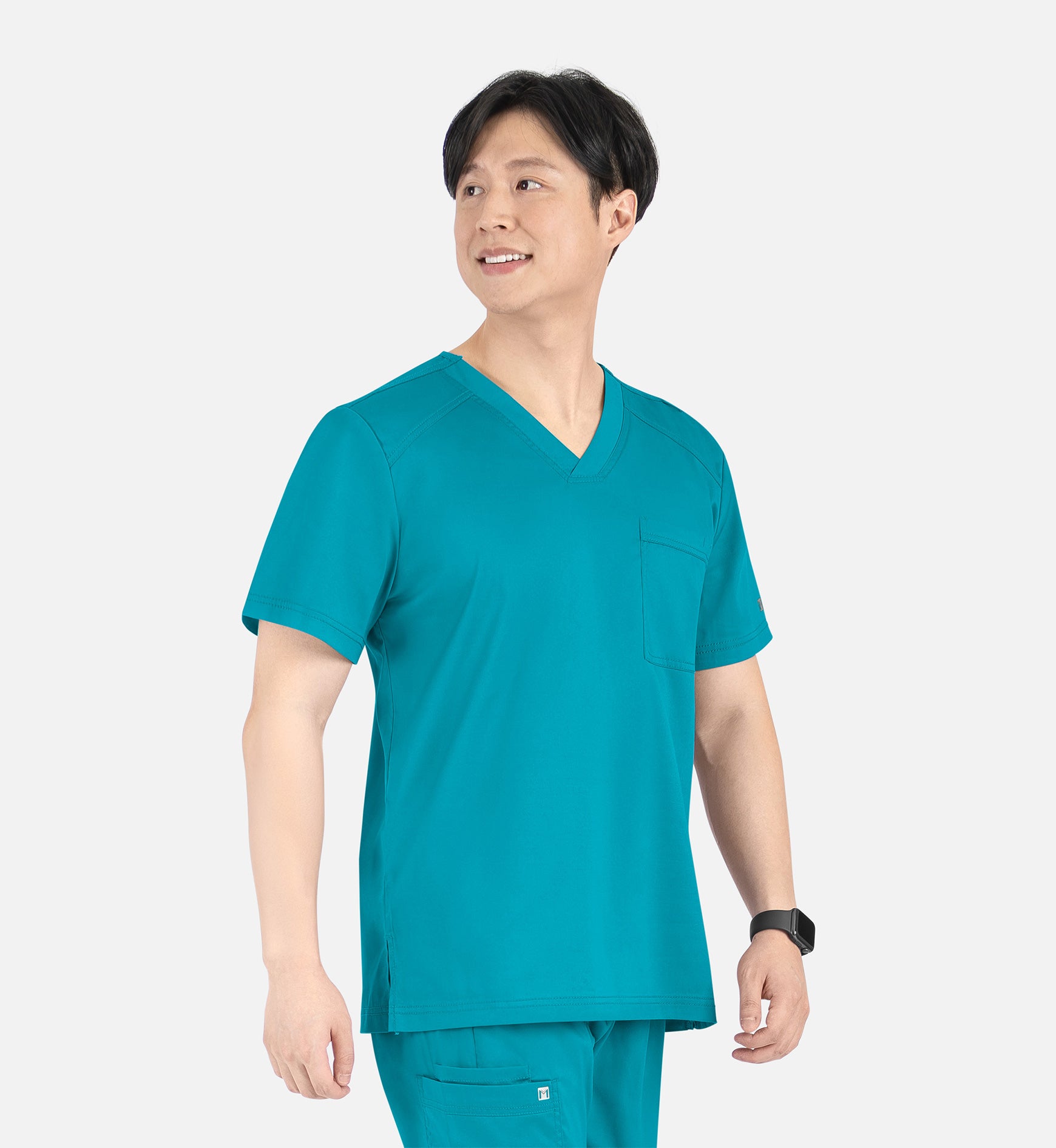 Matrix Mens 5501 Men’s Tuckable V-Neck Top Teal