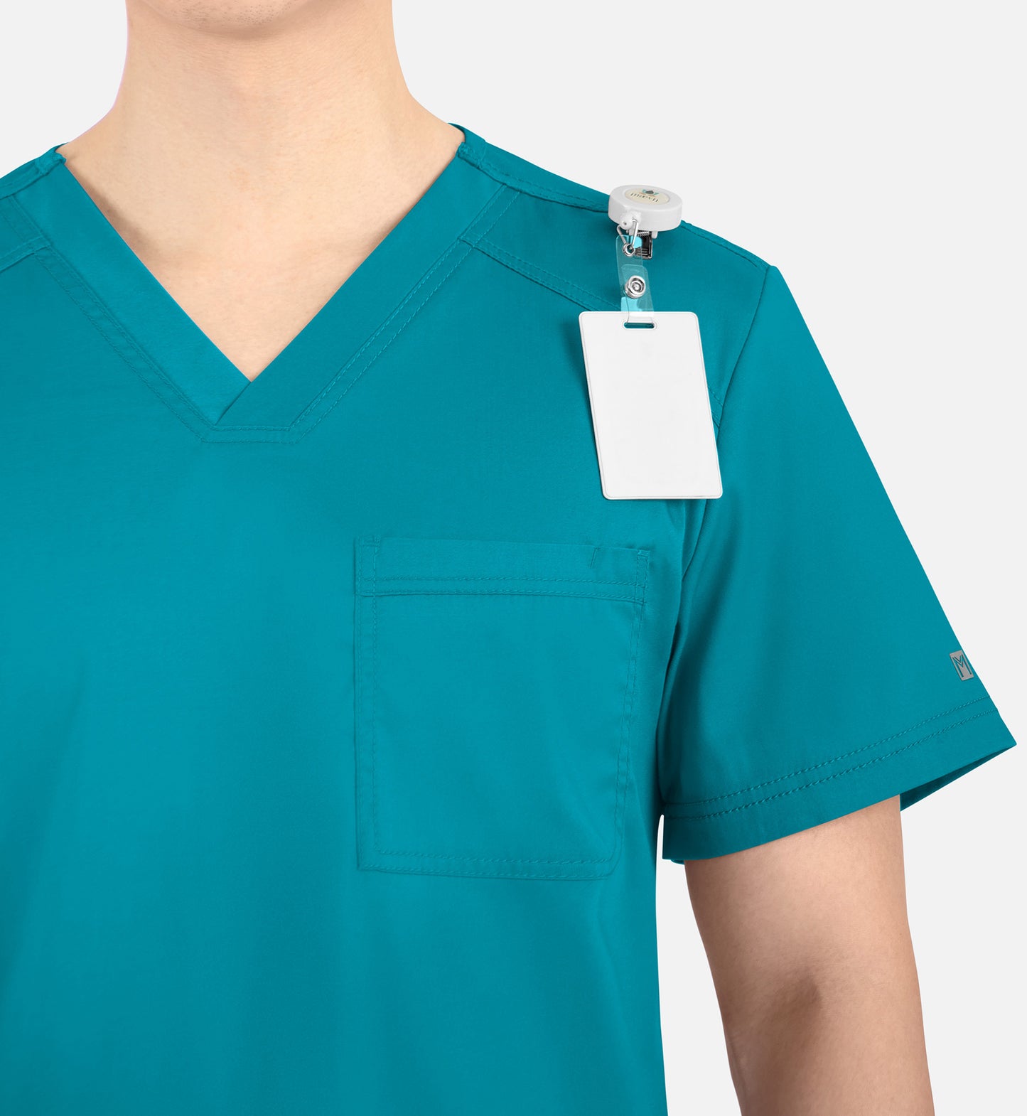 Matrix Mens 5501 Men’s Tuckable V-Neck Top Teal