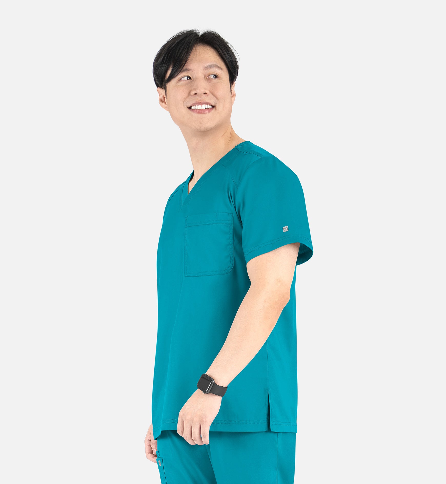 Matrix Mens 5501 Men’s Tuckable V-Neck Top Teal