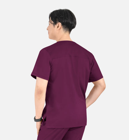 Matrix Mens 5501 Men’s Tuckable V-Neck Top Wine