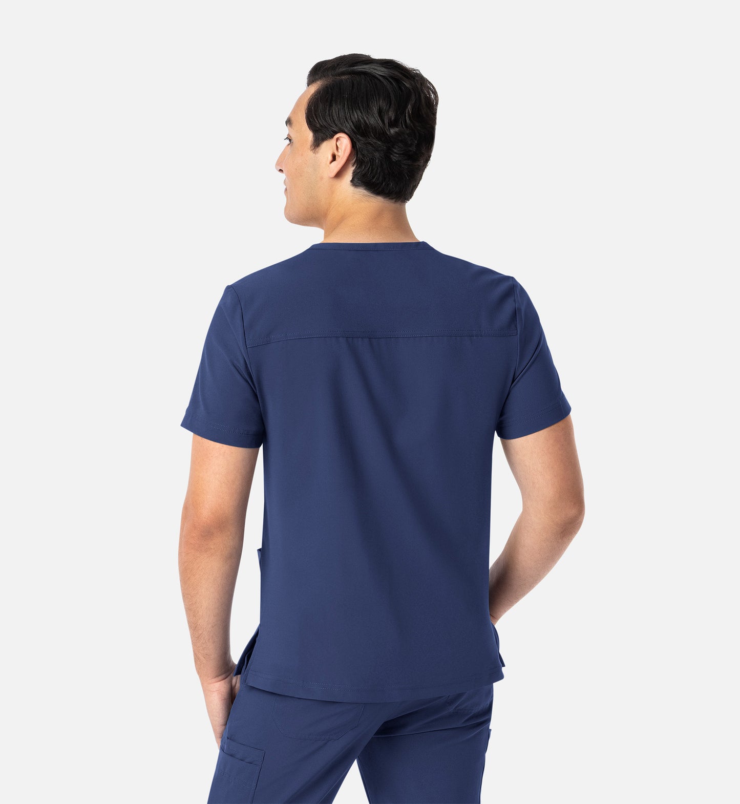 Matrix Mens 5502 Men’s 3 Pocket V-Neck Top Navy