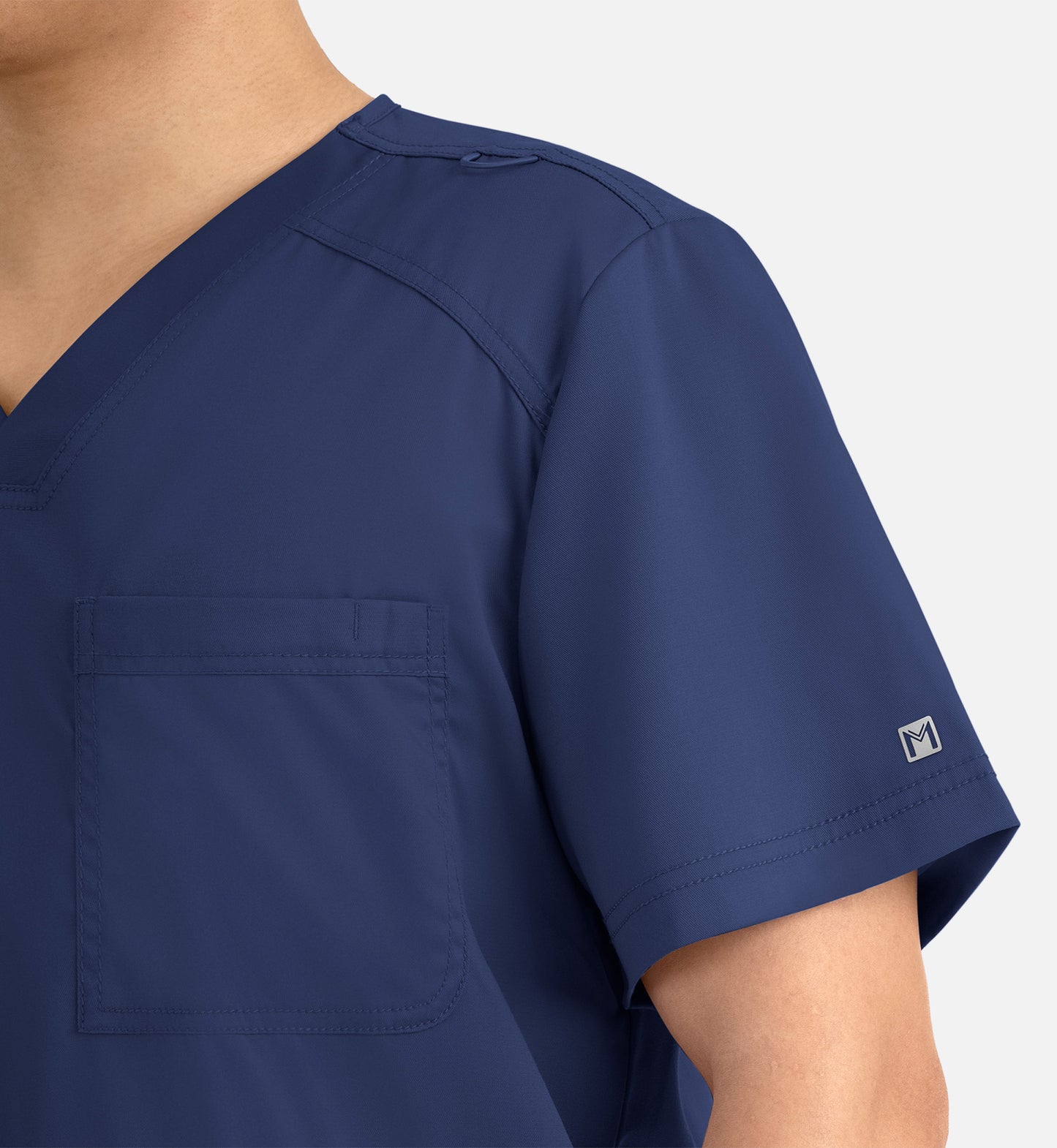 Matrix Mens 5502 Men’s 3 Pocket V-Neck Top Navy